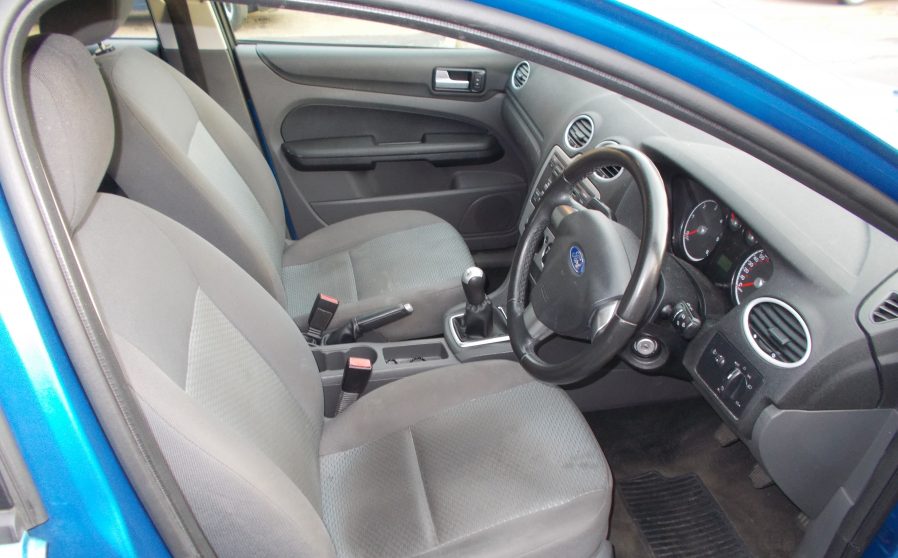 Ford Focus Sport Blue Drivers Seat.